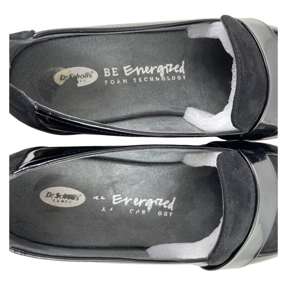 Dr. Scholl's Webster Black Wedge Patent Leather Loafer Womens Size 7M - Picture 10 of 11